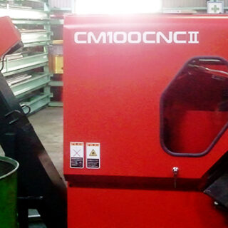 超硬丸鋸盤CM-CNC100Ⅱ改+鋼材保管搬送棚